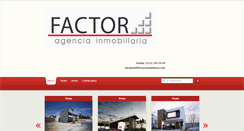 Desktop Screenshot of factorinmobiliaria.com